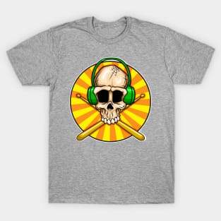 Drummer Skull T-Shirt